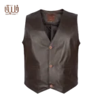 جلیقه چرم طبیعی مردانه مدل K500
