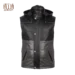 پافر چرم طبیعی مردانه مشکی و طوسی مدل K600