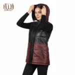 پافر چرم طبیعی زنانه مدل M20