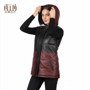 پافر چرم طبیعی زنانه مدل M20
