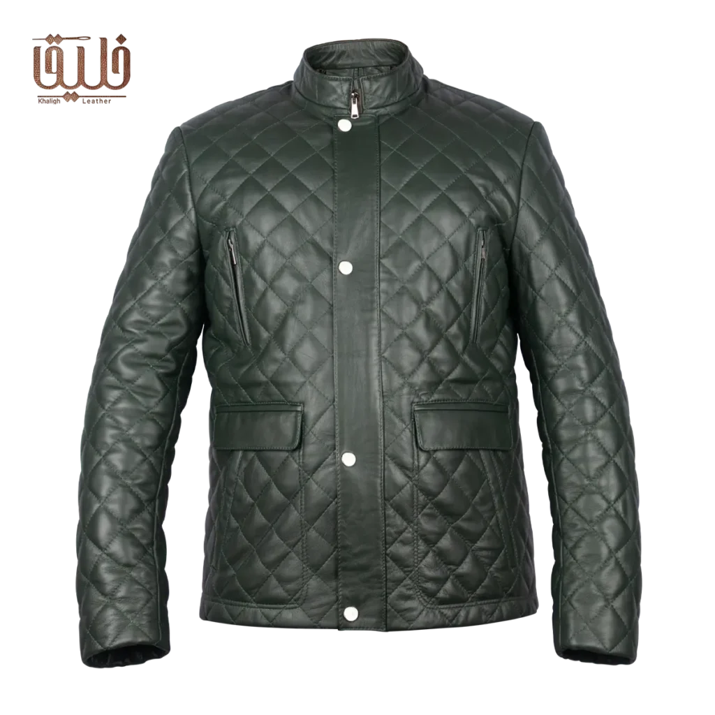 کت چرم طبیعی مردانه مدل k505
