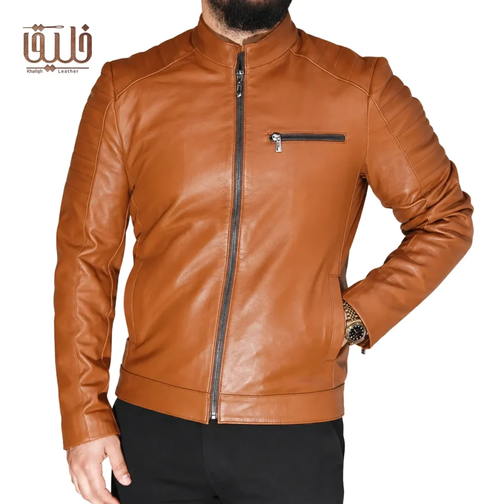 کت چرم طبیعی مردانه مدل K508